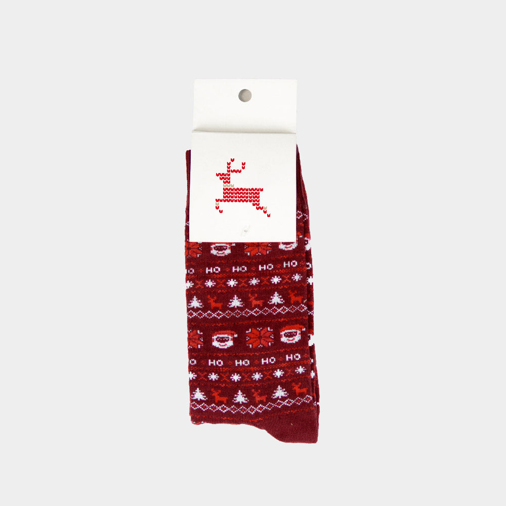 Chaussettes de Noël Rouges Père Noël et Renne