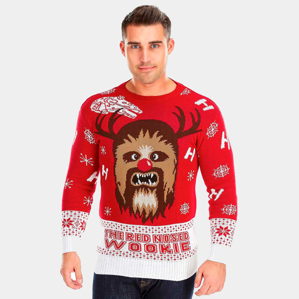 Pull de Noël pour Couple Wookiee