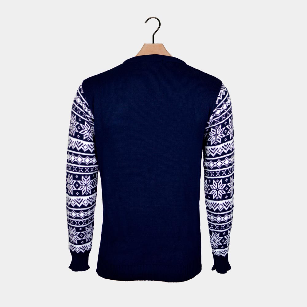 Pull de Noël pour Homme Piste de Ski et Skieurs