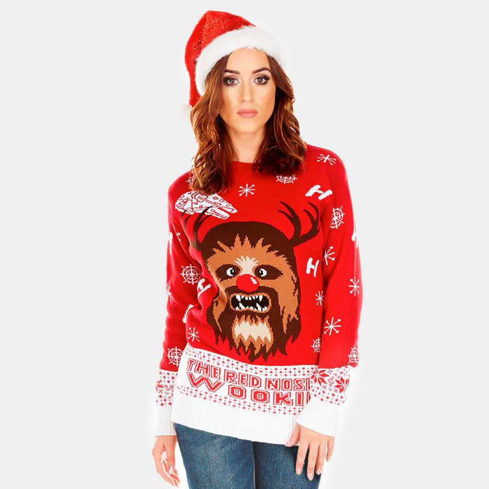 Pull de Noël Star Wars Chewbacca Femme