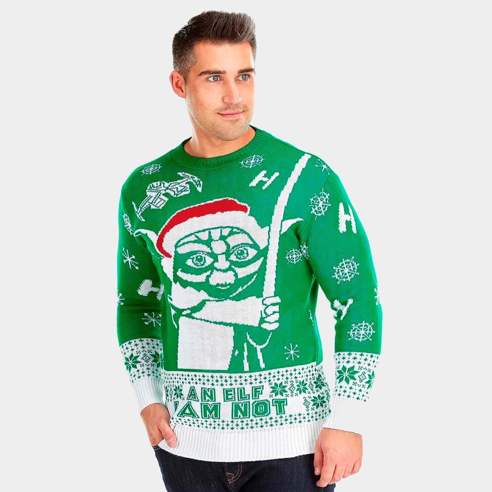 Pull de Noël Star Wars Yoda Homme