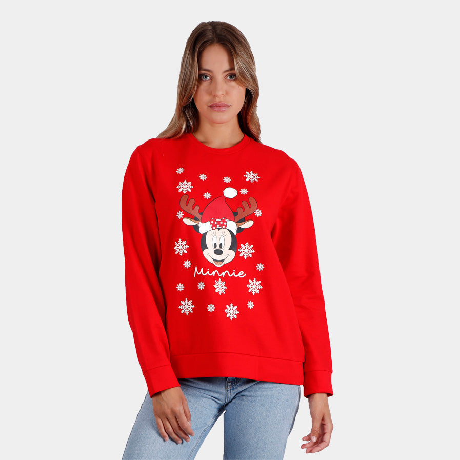 Sweatshirt de Noël pour Femme Minnie