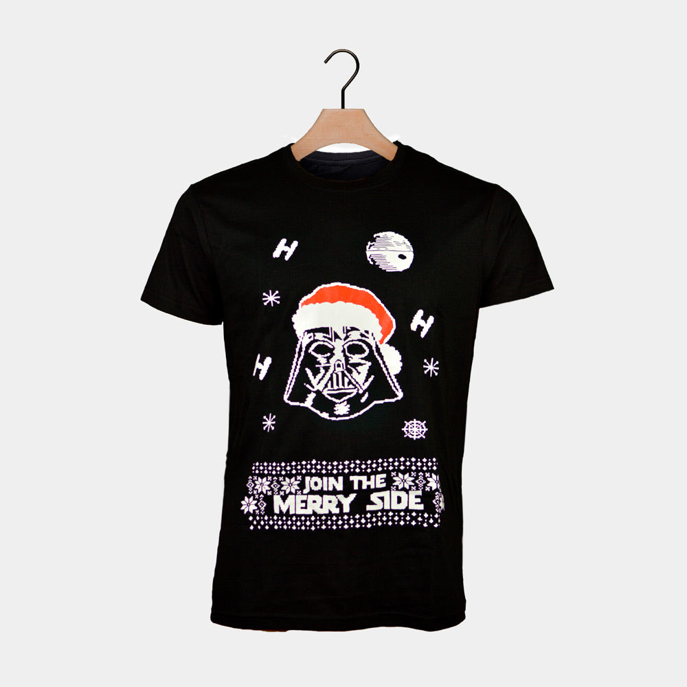 T-Shirt de Noël pour Homme et Femme Star Wars Darth Vader